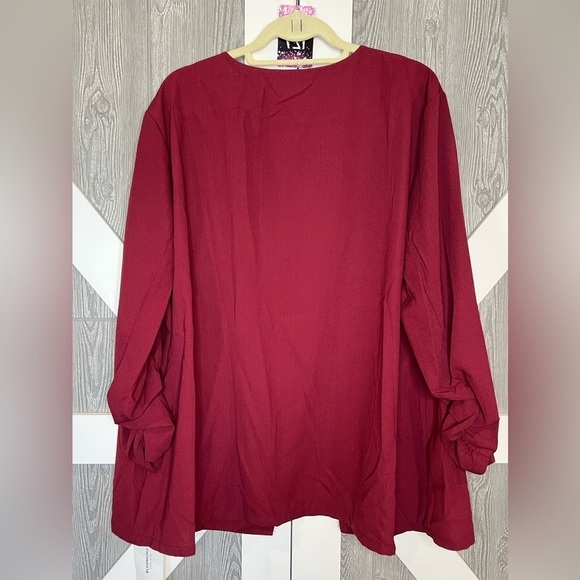 127. NWT Bloomchic Maroon open front jacket/blazer 18/20 - Picture 5 of 7